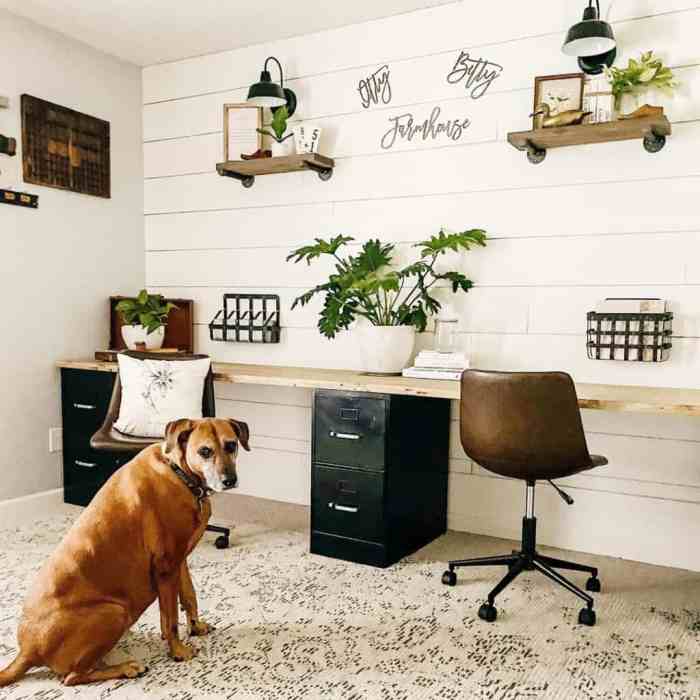 How to decorate home office walls