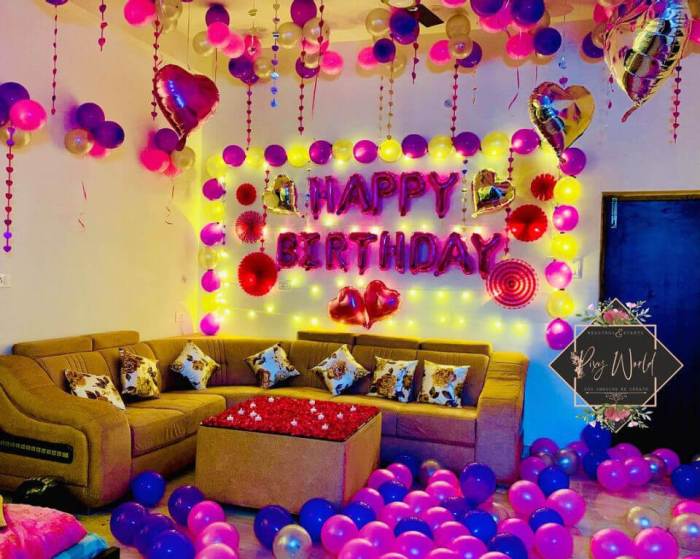 How to decorate room for birthday