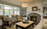 How to decorate a room with a fireplace