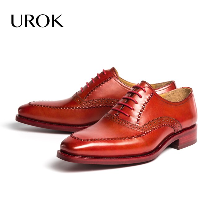 Red bottom dress shoes for men