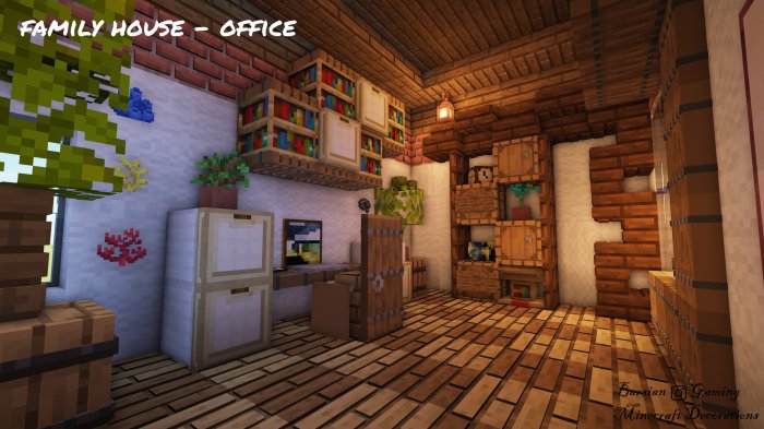 How to decorate a minecraft office