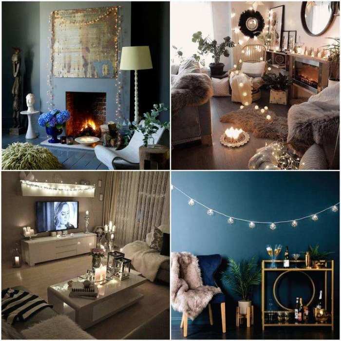 How to use fairy lights to decorate room